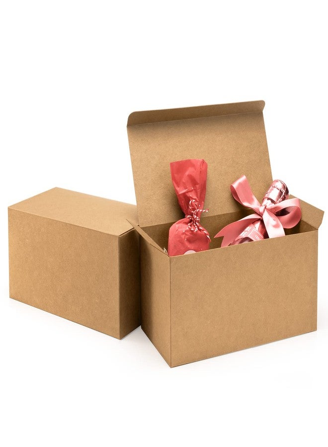 ValBox Gift Boxes 9x4.5x4.5 Inches 12 Pack Brown Recycled Paper Boxes Kraft Favor Boxes for Party, Wedding, Thanksgiving, Crafting, Bridesmaid Proposal, Easy Assemble Cardboard Boxes - Image 1